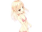  bicolored_eyes blonde_hair boku_wa_tomodachi_ga_sukunai hasegawa_kobato jougen long_hair navel swimsuit white 