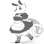  dress female lolita looking_at_viewer maid maid_uniform mammal marsupial opossum poppy_opossum poppy_opossum_(character) solo standing unknown_artist 