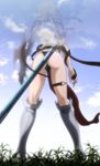  armor ass black_panties blonde_hair highres leina long_hair panties queen&#039;s_blade queen's_blade queen's_blade_rebellion queen's_blade_vanquished_queens screencap solo standing stitched thong underwear 