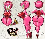  big_butt breasts brendancorris butt female green_eyes headband hedgehog mammal sega solo sonic_(series) thick_thighs 