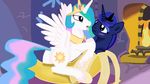  equine friendship_is_magic fruit horn horse invalid_tag jbond mammal my_little_pony pony princess_celestia_(mlp) princess_luna_(mlp) winged_unicorn wings 