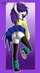  anus boltswift clothing equine female hair horse mammal my_little_pony original_character pony pussy skirt solo sweet_scent_(character) 