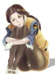  1girl brown_hair female gloves kidou_keisatsu_patlabor milf nagumo_shinobu panties pantyhose smile solo star-jam underwear weak-man 