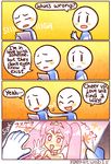  4koma ^_^ blush_stickers closed_eyes comic commentary english gunshow_(comic) kataro original sad sigh translated truth v |_| 