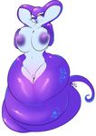  areola big_breasts big_nipples breast_grab breast_squeeze breasts chubby cobra cute erect_nipples female navel nipples one_eye_closed plain_background purple_nipples pussy reptile scalie snake snake_hood solo tehbuttercookie tongue tongue_out white_background wide_hips wink 