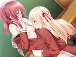  2girls breasts female game_cg matsubara_yuuna multiple_girls nipples oda_nanami peko sono_hanabira_ni_kuchizuke_wo yuri 