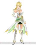  1girl 3d alternate_costume alternative_outfit female full_body leafa leafa_(sao:im) official_art solo sword_art_online:_infinity_moment white_background 