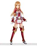  1girl 3d alternate_costume alternative_outfit asuna_(sao) asuna_(sao:im) female full_body official_art solo sword_art_online sword_art_online:_infinity_moment white_background 