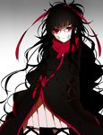  azami_(kagerou_project) glasses kagerou_project long_hair red_eyes ribbon scales solo very_long_hair wonoco0916 