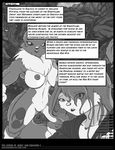  anthro areola big_breasts blood breasts bucky_o&#039;hare bucky_o'hare canine cat comic crossover digimon english_text erect_nipples feline female fox jenny mammal monochrome nipples nude pussy renamon text weapon yawg 