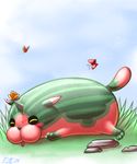  arthropod blush butterfly cute dream_eater insect kingdom_hearts melonyan meow_wow ratte tongue 