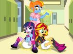  2014 avoid_posting bunnyboydl diaper diaper_punishment equestria_girls female friendship_is_magic human mammal my_little_pony nanny_dafoel not_furry pacifier ryan_rabbat sitting sunset_shimmer_(eg) twilight_sparkle_(mlp) 