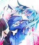  blue_eyes blue_hair ene_(kagerou_project) headphones kagerou_project kamari_(kama_ri) long_hair solo twintails 