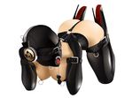  all_fours bdsm blindfold bondage breasts collar corset female gag high_heels nipple_piercing nipples original pet_play piercing plug_gag ring_gag sensory_deprivation solo 