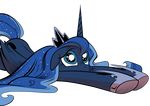  absurd_res alpha_channel amorecadenza blue_eyes blue_hair cutie_mark equine female friendship_is_magic hair hi_res horn lying mammal my_little_pony plain_background pouty_lip princess_luna_(mlp) puppy_dog_eyes solo sparkles transparent_background vector winged_unicorn wings 