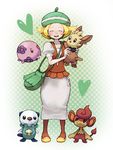  bel_(pokemon) blonde_hair gen_5_pokemon hat lillipup mebuita munna oshawott pansear pantyhose pokemon pokemon_(creature) pokemon_(game) pokemon_bw 