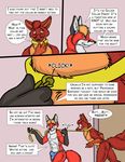  bondage bound canine collar comic crazyredfox eyewear folf fox gay glasses hybrid leash male mammal michichael piercing sheath sunitai text thong twintails wolf zander 