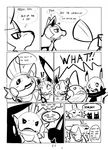  ?! angry black_and_white comic english_text feral monochrome mudkip nintendo pikachu pok&#233;mon pok&eacute;mon poochyena scarf text tom_smith video_games 