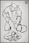 anthro bound breasts canine dog duo eyes_closed female keovi knotting lying male mammal necklace nude on_back penetration penis pussy sex sketch spread_legs spreading straight tongue tongue_out vaginal vaginal_penetration wolf 