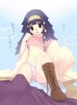  :o alluka_zoldyck bad_id bad_pixiv_id badge blue_hair boots bow bow_panties breasts commentary_request crotch_seam flying_sweatdrops full_body genderswap genderswap_(mtf) hair_ornament hairband hairpin hunter_x_hunter knee_up kuro_(tsumito) lace lace-trimmed_panties long_hair long_sleeves navel open_mouth panties pink_panties shirt_lift sitting skirt skirt_removed small_breasts smiley_face solo translation_request underboob underwear undressing wide_sleeves 