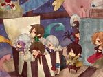  6+boys bad_id bad_pixiv_id basara_masa box chibi chousokabe_motochika_(sengoku_basara) ishida_mitsunari_(sengoku_basara) kobayakawa_hideaki kuroda_kanbei mouri_motonari_(sengoku_basara) multiple_boys needle otani_yoshitsugu saika_magoichi_(sengoku_basara) sanada_yukimura_(sengoku_basara) sengoku_basara tenkai_(sengoku_basara) 