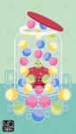  apple broken_glass candy candy_apple character_name commentary_request dipplin food fruit glass highres in_container in_jar jar looking_at_viewer meme_(sleepsheep) no_humans pokemon pokemon_(creature) pokemon_focus solid_oval_eyes 
