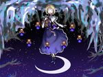  alice_margatroid blonde_hair book glowing glowing_eyes hairband horror_(theme) shanghai_doll short_hair solo touhou verynezumi 