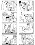  4girls 4koma comic greyscale if_they_mated izayoi_sakuya koakuma kyouno monochrome multiple_4koma multiple_girls patchouli_knowledge remilia_scarlet touhou translated xiaoling_(kyouno) 