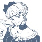  bad_id bad_pixiv_id beatrice choker dress gm ribbon smile solo umineko_no_naku_koro_ni 