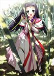  absurdres bamboo bamboo_forest black_hair blush code_geass forest green_eyes highres japanese_clothes kantoku long_hair nature open_mouth solo sumeragi_kaguya 