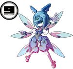  card_(medium) cirno marik_(artist) mechanization medarot no_humans robot solo touhou trading_card 