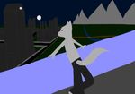  anthro canine city invalid_tag landscape looking mammal night out outside shade smile sorrowthewolf wolf 
