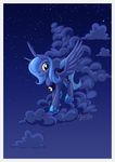  equine female feral friendship_is_magic horn horse mammal my_little_pony mysticalpha night pony princess_luna_(mlp) sky solo winged_unicorn wings 