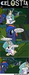  bandanna blue_fur blue_hair bredgroup comic crossover crown cutie_mark equine female feral friendship_is_magic fur hair horn horse long_hair mammal multi-colored_hair my_little_pony pony princess_celestia_(mlp) princess_luna_(mlp) purple_eyes royalty sibling silverane sisters teal_eyes white_fur winged_unicorn wings 