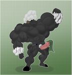  anthro balls biceps caprine fit hyper loincloth male mammal muscles overmuscle pecs penis pose sheep solo solomon toon unknownwolf 