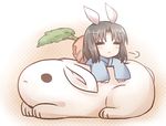  =_= animal_ears bunny bunny_ears carrot chibi kara_no_kyoukai kemonomimi_mode ohitashi_netsurou ryougi_shiki solo 