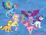  absurd_res applejack_(mlp) blonde_hair blue_eyes dragon dragonified equine fluttershy_(mlp) friendship_is_magic fur green_eyes group hair hi_res horn horse invalid_tag mammal mane_seven multi-colored_hair my_little_pony orange_fur pegasus pink_eyes pink_fur pink_hair pinkie_pie_(mlp) pony purple-fur purple_eyes purple_fur purple_hair rainbow_dash_(mlp) rainbow_hair rarity_(mlp) species_swap spike_(mlp) spike_(mlp)pony twilight_sparkle_(mlp) unicorn white-tigress-12158 white_fur wings yellow_fur 