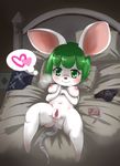  animal_crossing anus big_breasts blush breasts bree_(animal_crossing) condom cum cum_in_pussy cum_inside erect_nipples female green_eyes green_hair hair ineffective_censorship inviting looking_at_viewer lying mammal mouse nintendo nipples on_back panties pussy rodent spread_legs spreading underwear video_games 
