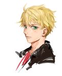  arthur_pendragon_(fate) bad_id bad_pixiv_id blonde_hair chocolateonly fate/prototype fate_(series) green_eyes male_focus solo upper_body 