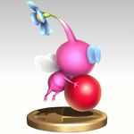  blue_eyes carrying creature flower flying_pikmin gonzarez insect_wings no_humans pikmin pikmin_(creature) pikmin_3 super_smash_bros. trophy wings 