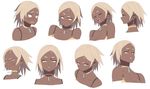  accio bad_id bad_pixiv_id blush closed_eyes dark_skin earrings expressions frown jewelry multiple_views open_mouth pixiv_fantasia pixiv_fantasia_fallen_kings short_hair simple_background smile tears upper_body white_background 