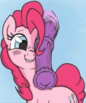  animal_genitalia biting_lip blue_eyes blush colored cutie_mark disembodied_penis duo equine female feral friendship_is_magic fur hair horse horsecock male mammal my_little_pony penis pink_fur pink_hair pinkie_pie_(mlp) plain_background pony solo_focus stoic5 straight vein 