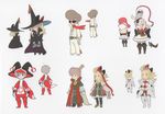  1girl alternate_costume alternate_hairstyle armor armored_dress blonde_hair blue_eyes boots bravely_default:_flying_fairy bravely_default_(series) edea_lee hat highres non-web_source official_art pantyhose pirate_costume scan tiz_oria yoshida_akihiko 