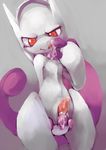  cum cum_on_fingers cum_on_penis erection fingering genital_slit kemoisumi legendary_pok&#233;mon legendary_pok&eacute;mon male mega_evolution mega_mewtwo_y mewtwo nintendo penis plain_background pok&#233;mon pok&eacute;mon slit solo tapering_penis tongue tongue_out video_games white_body 