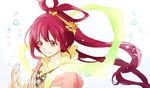  hair_ornament long_hair magi_the_labyrinth_of_magic red_eyes red_hair ren_kougyoku smile 