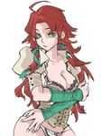  bad_id bad_pixiv_id bands bow bow_panties bra breasts bridal_gauntlets bustier corset crossed_arms green_eyes hair_ribbon hong_meiling lace lace-trimmed_bra lace-trimmed_panties large_breasts lingerie long_hair looking_at_viewer messy_hair no_pants open_clothes panties puffy_short_sleeves puffy_sleeves red_hair ribbon shiromeshi_(pixiv) short_sleeves solo standing touhou tress_ribbon underwear wavy_hair white_bra white_panties wide_hips 
