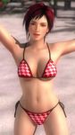  1girl 3d beach bikini breasts dead_or_alive dead_or_alive_5 large_breasts mila_(dead_or_alive) red_hair screencap solo swimsuit tecmo 