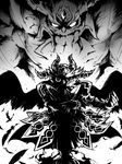  amon_(p&amp;d) beak bird claws cloak horns monster monster_boy owl puzzle_&amp;_dragons wings 