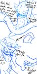  anus aroused blush chest_tuft comic domination drooling english_text erection fur gay hat hedgehog male mammal penis penis_tip rubbing saliva sega silver_the_hedgehog sonic_(series) sonic_the_hedgehog spread_legs spreading sweat text tuft video_games 
