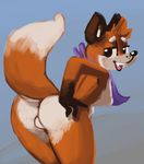 canine female fox looking_back mammal nude oriole_(artist) 
